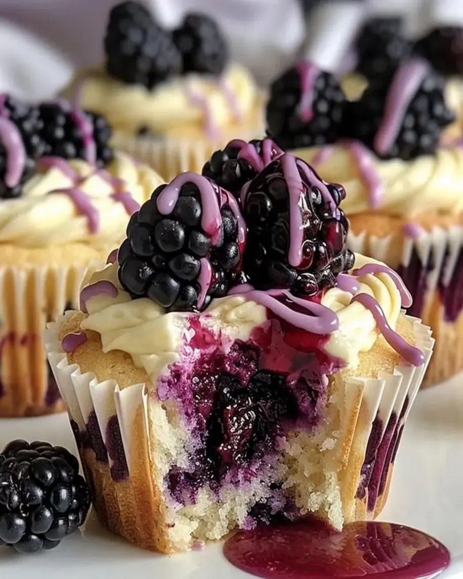 Irresistible Refreshing Blackberry Cheesecake Muffins