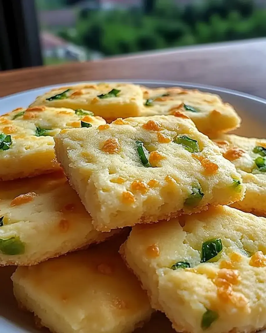 Savory Cheddar Jalapeno Shortbread Bites