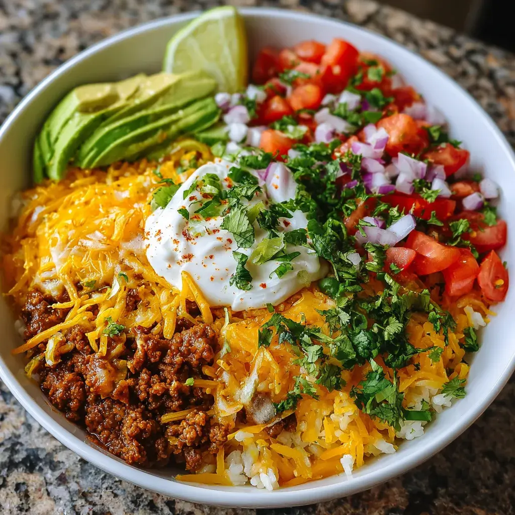 Easy Taco Rice Bowl Quick and Healthy Dinner Idea