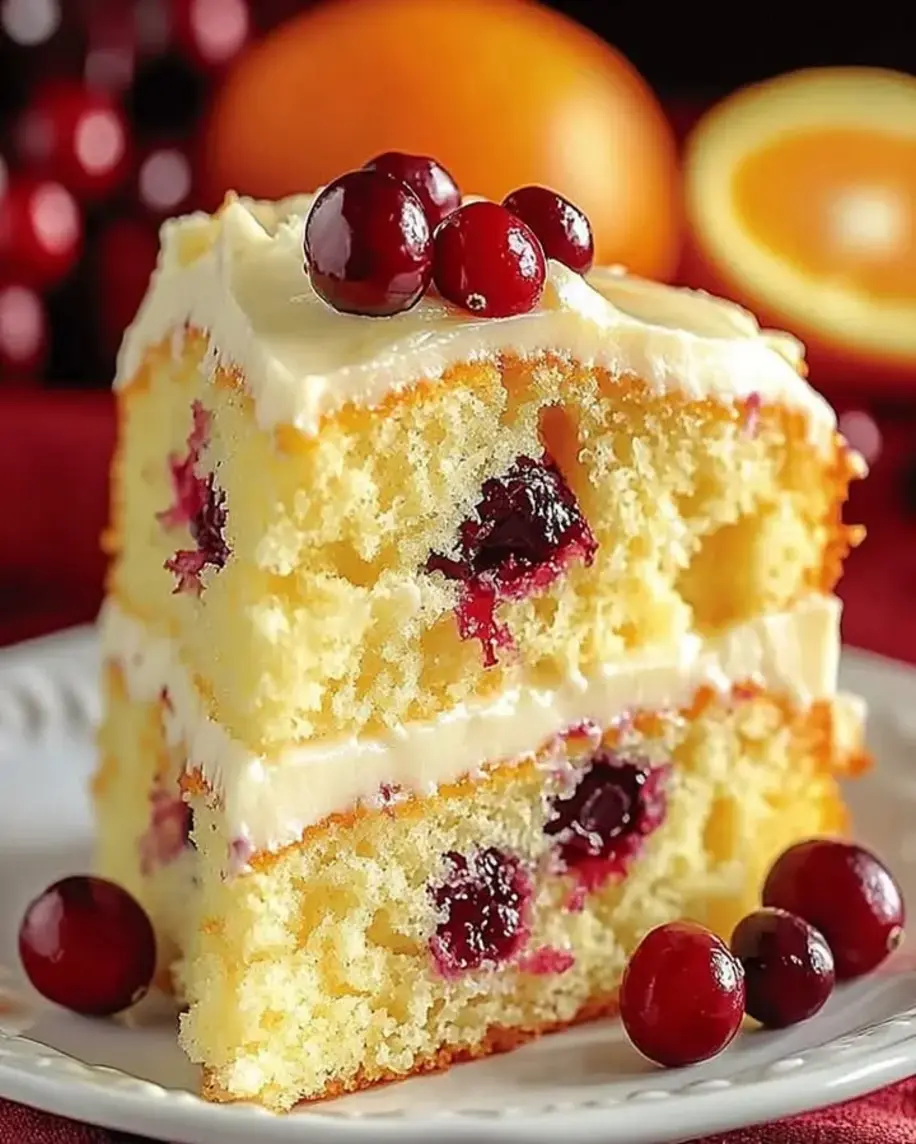 Cranberry Orange Cake Recipe Easy Holiday Dessert
