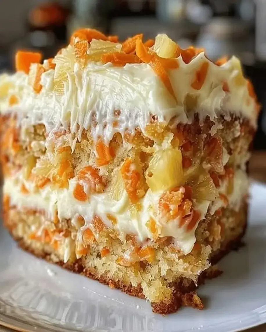 Hawaiian Pineapple Carrot Cream Cake