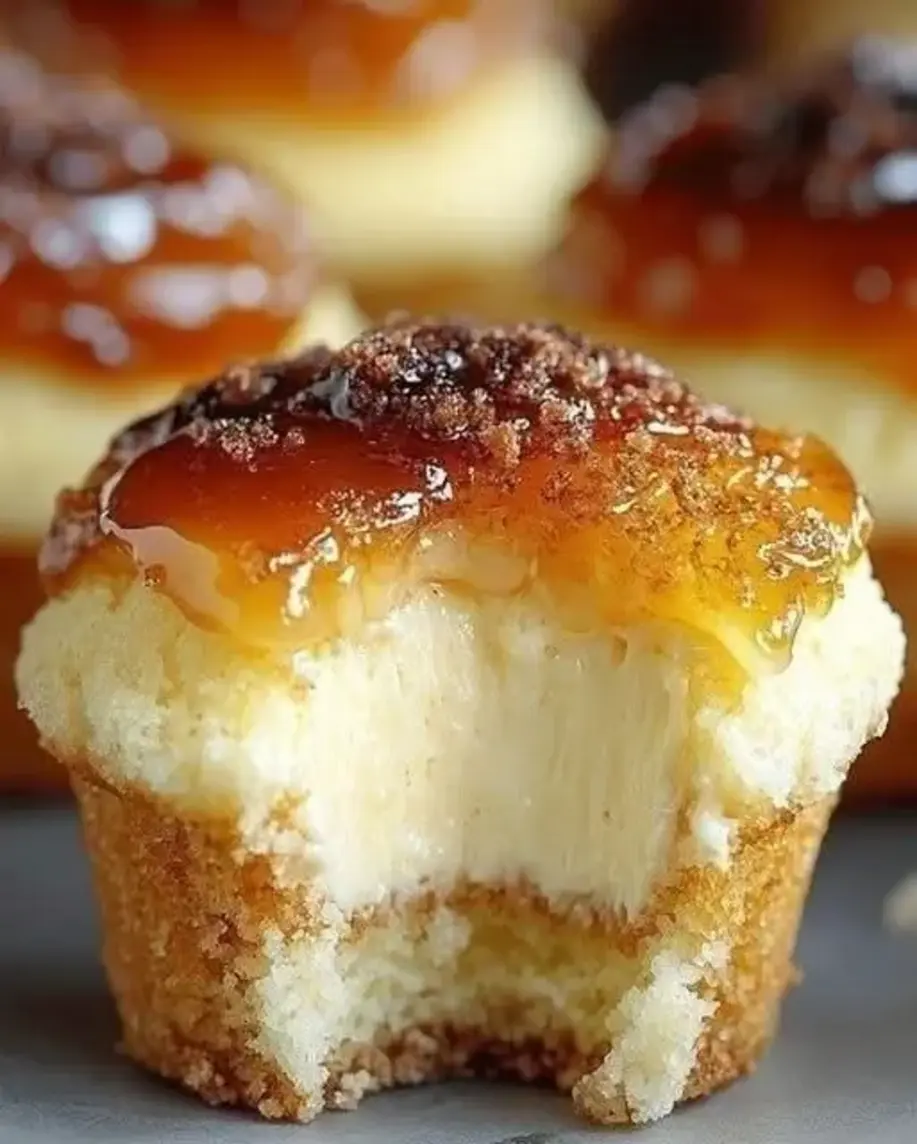 Vanilla Bean Creme Brulee Cheesecake Cupcakes