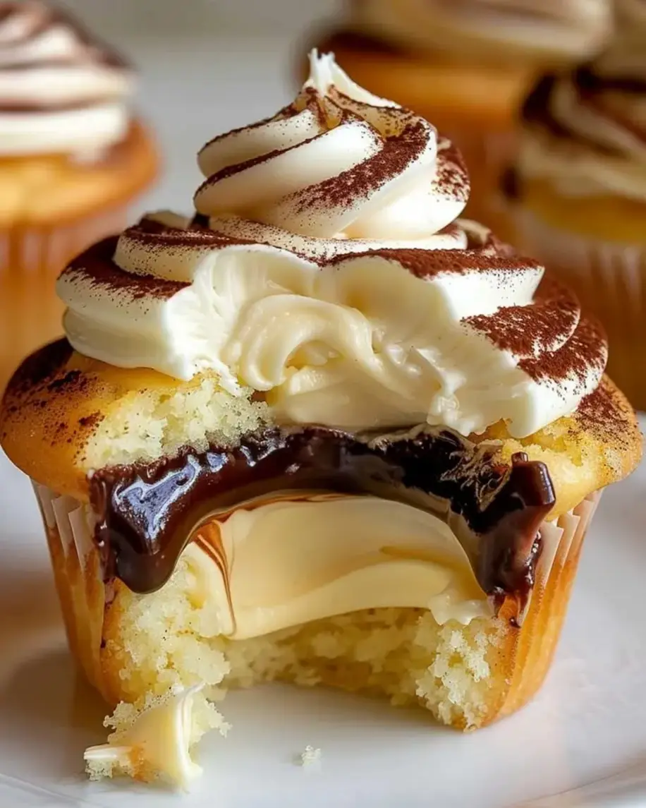 Irresistible Boston Cream Cupcakes