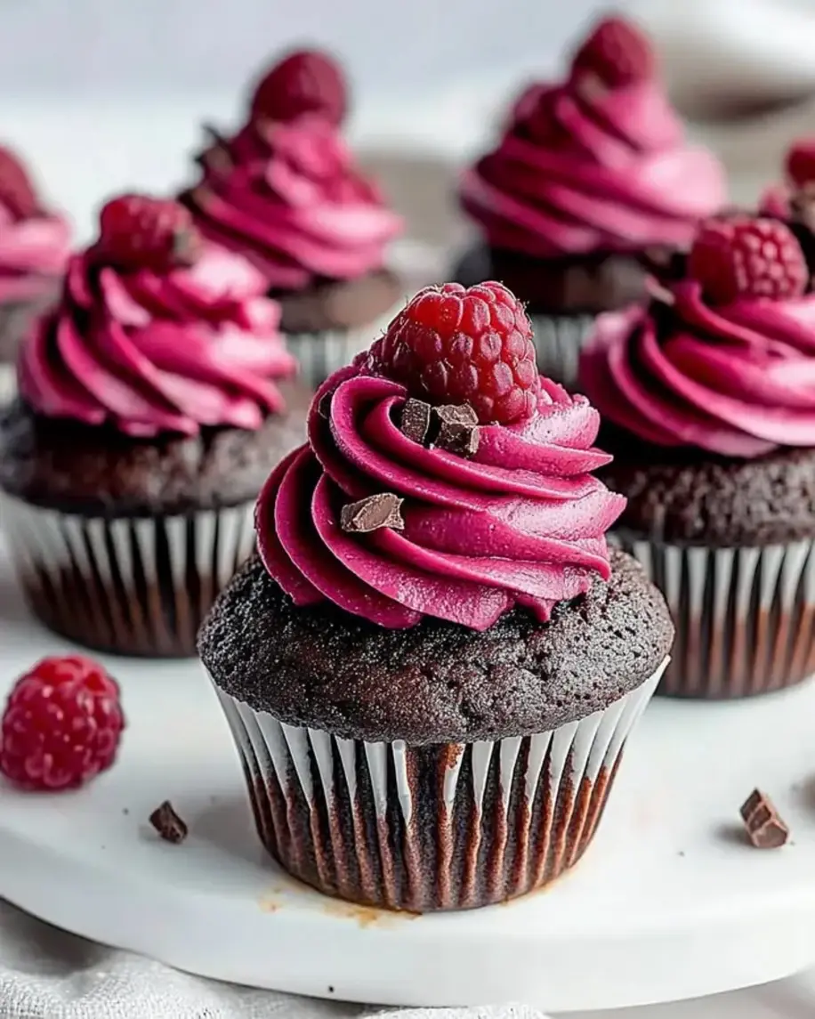 Gluten Free Chocolate Raspberry Cupcakes