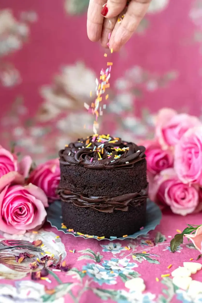 DELICIOUS CHOCOLATE CAKE FOR TWO