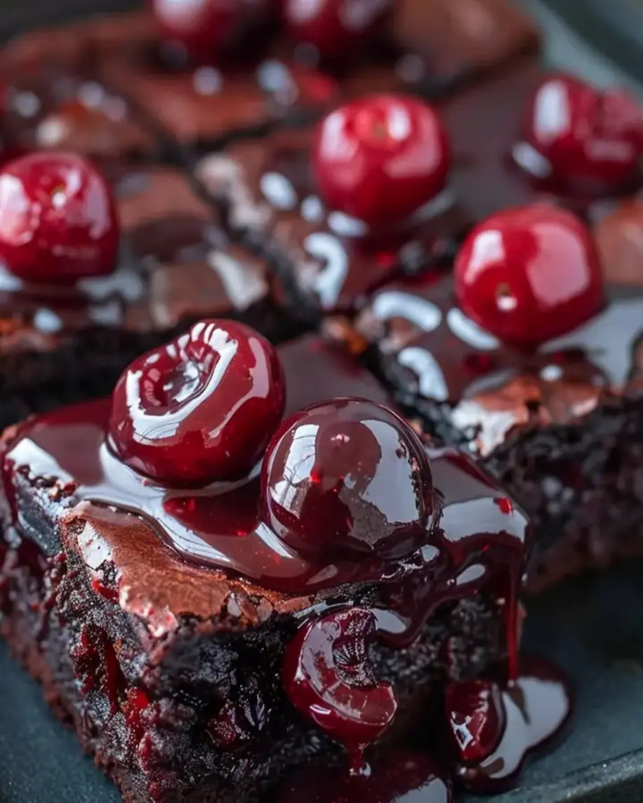 Irresistible Chocolate Cherry Brownies
