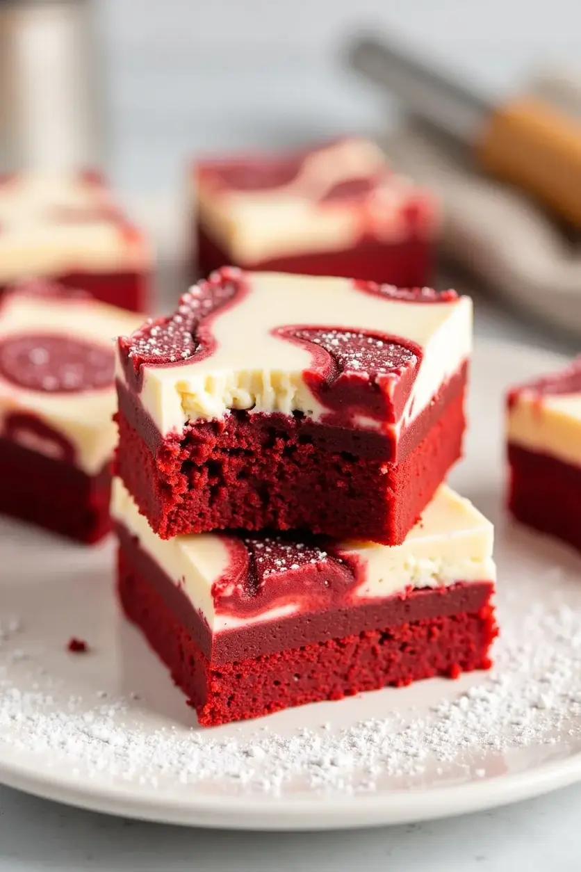 Red Velvet Cheesecake Brownies