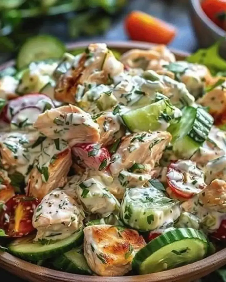 Tzatziki Chicken Salad Easy Salad Recipes