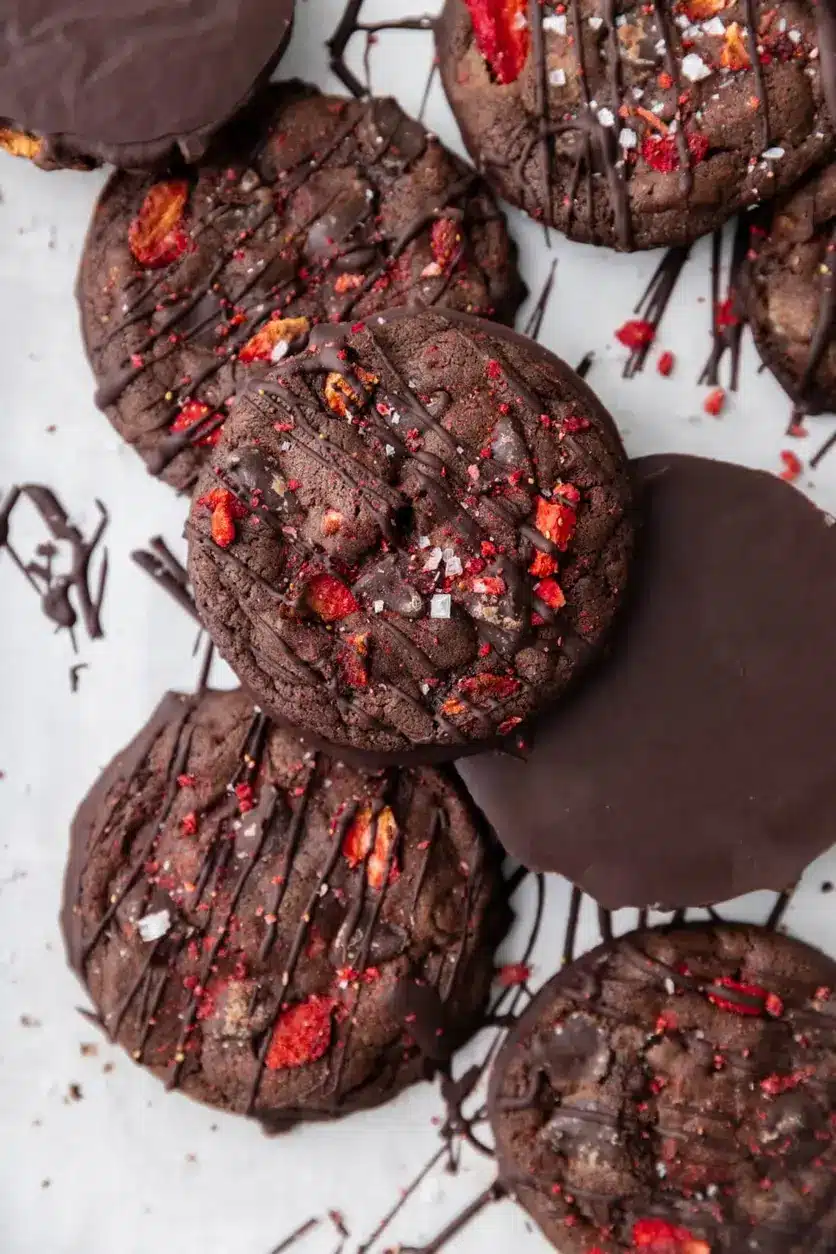 Chocolate Covered Strawberry Cookies