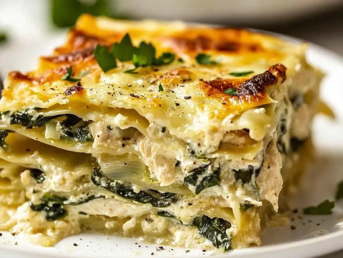 Delicious Artichoke Lasagna with Spinach and Chicken