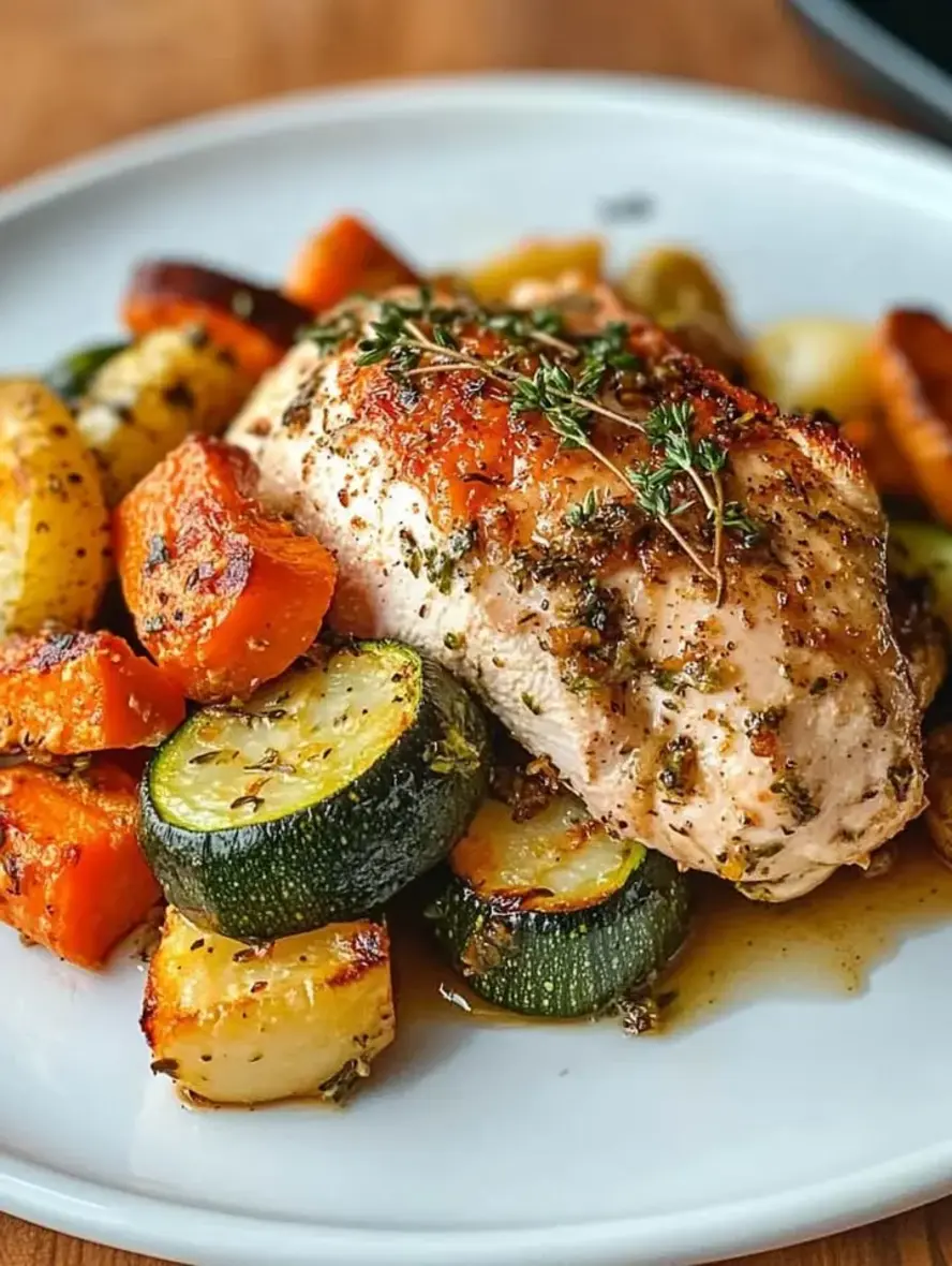 Garlic Herb Roasted Chicken with Vegetables