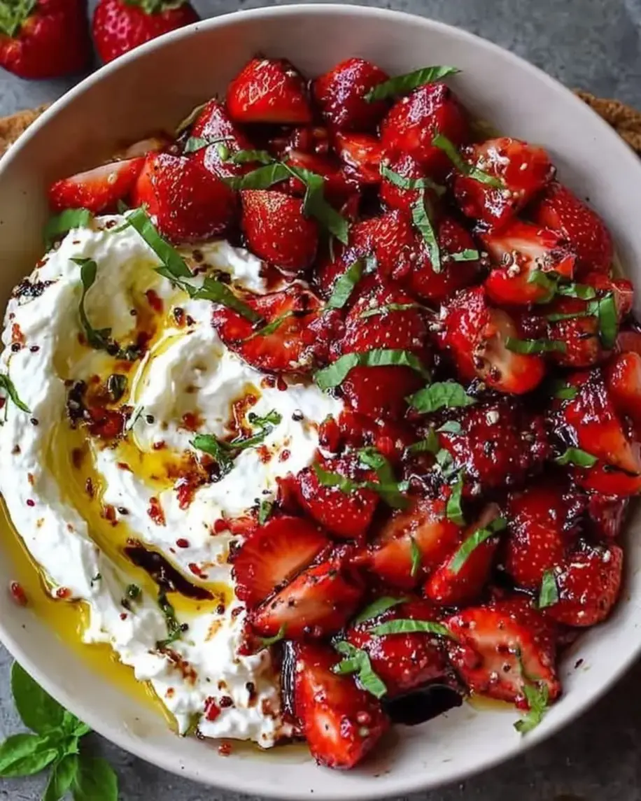 Whipped Feta with Roasted Strawberries
