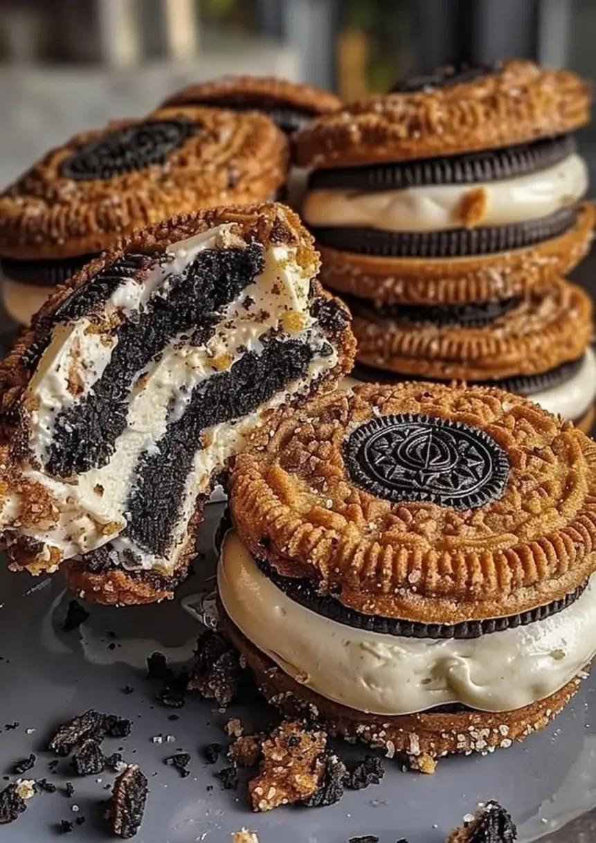 Cookies Cream Cheesecake Deep Fried Oreos