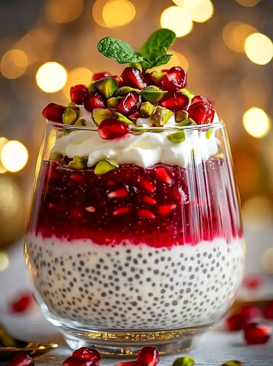 Christmas Ricotta Chia Pudding