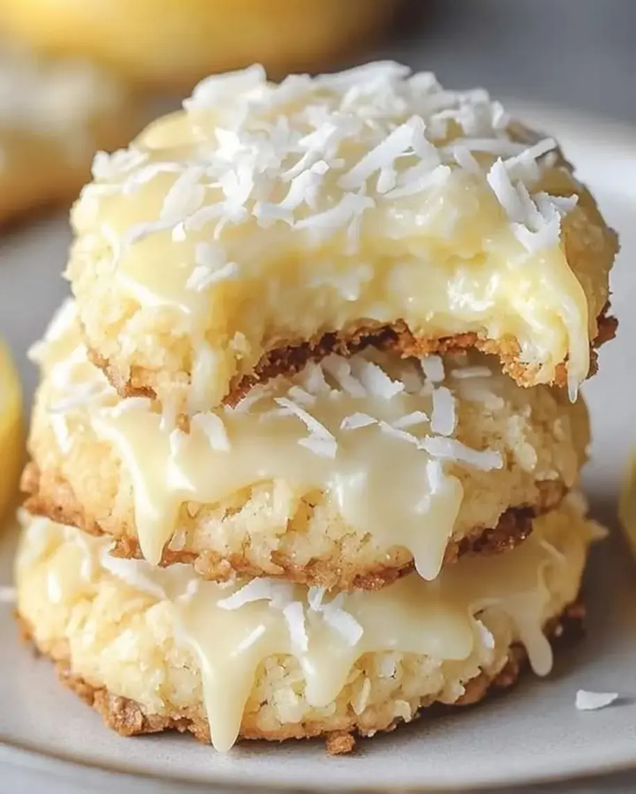 Lemon Coconut Cheesecake Cookies