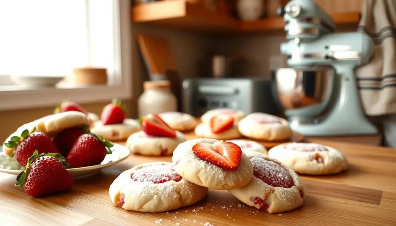 Strawberry Sugar Cookies Sweet Soft Irresistible