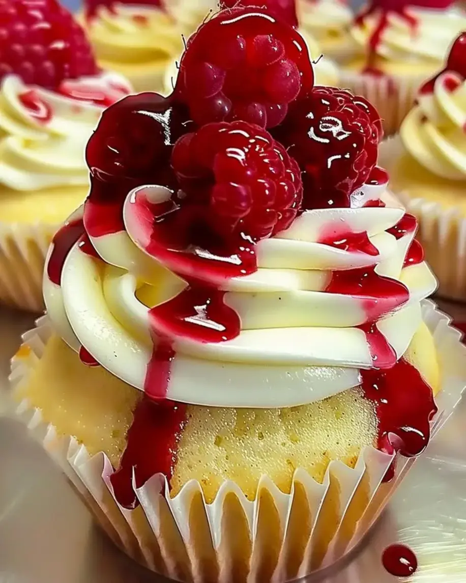 Raspberry Lemon Heaven Cupcakes