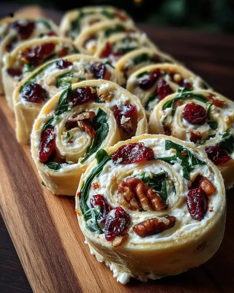 Festive Christmas Cranberry Roll Ups