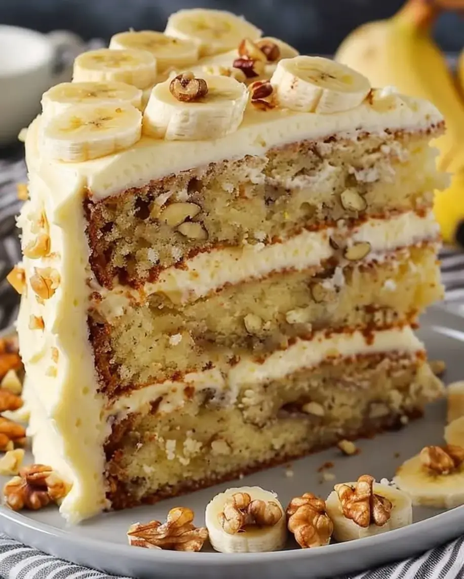 Banana Walnut Dream Cake