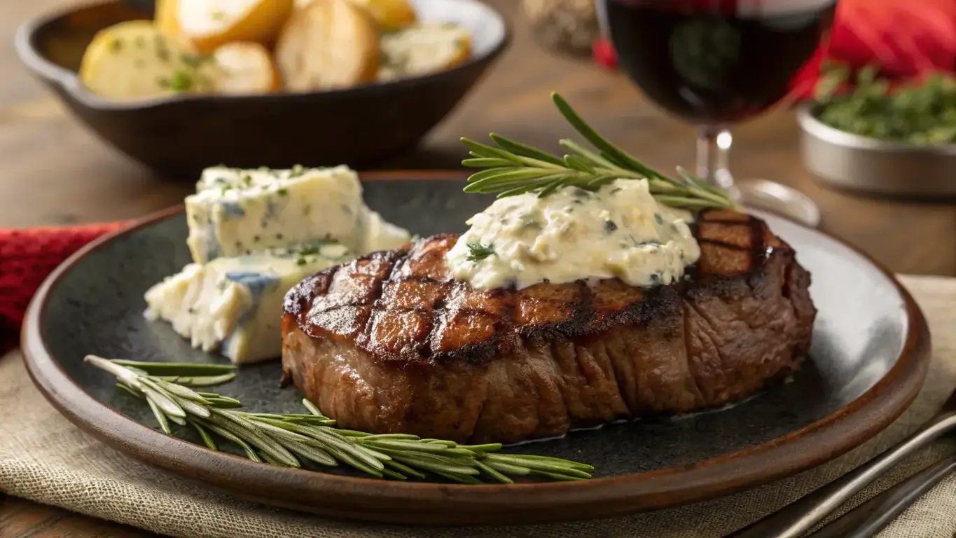 Grilled Steak with Blue Cheese Butter A 5 Star Recipe