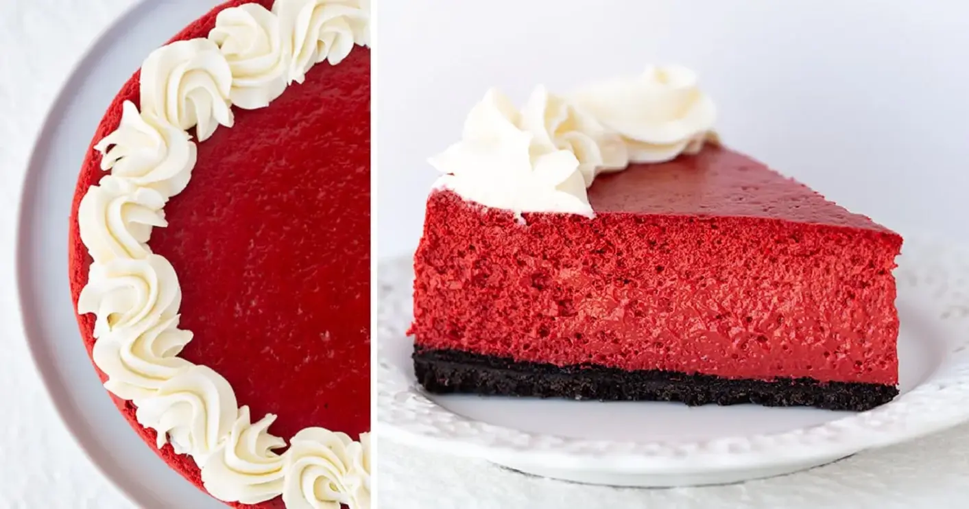 Smooth and Creamy Red Velvet Cheesecake