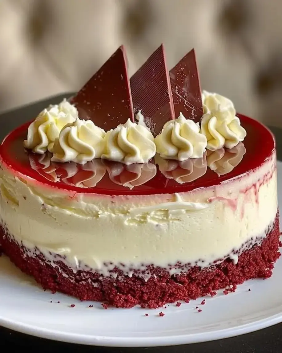 Red Velvet White Chocolate Cheesecake