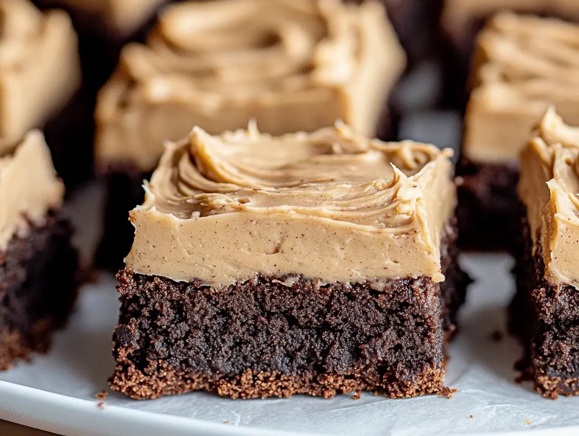 Decadent Coffee Brownies with Creamy Mocha Frosting