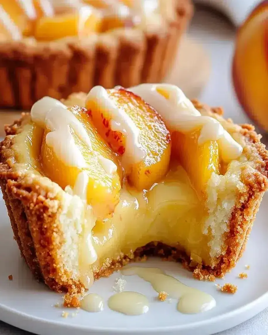 Easy No Bake Peach Custard Mini Tarts A Summer Dream