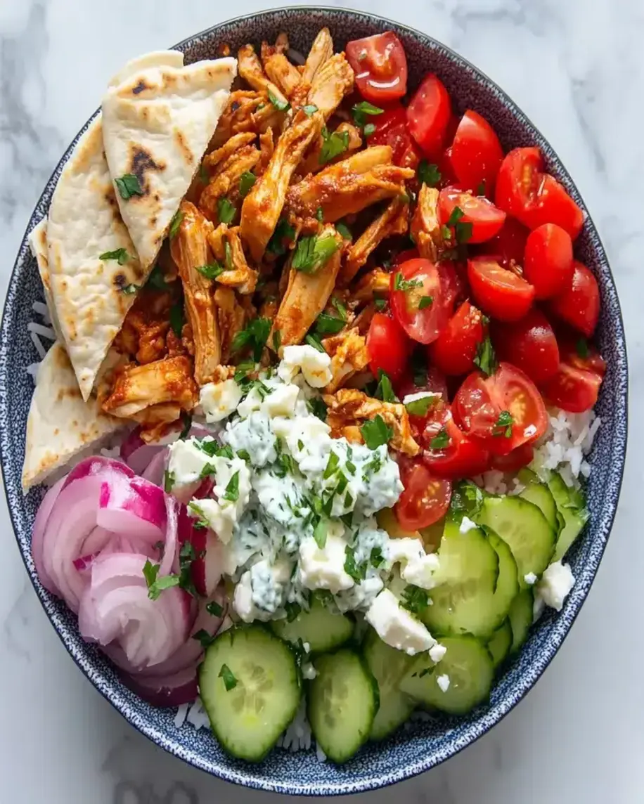 Leftover Chicken Gyro Bowls Quick Easy Healthy
