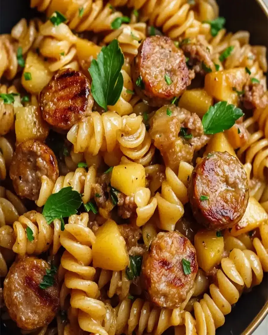 Sausage Apple Rotini A Sweet Savory Twist Youll Love