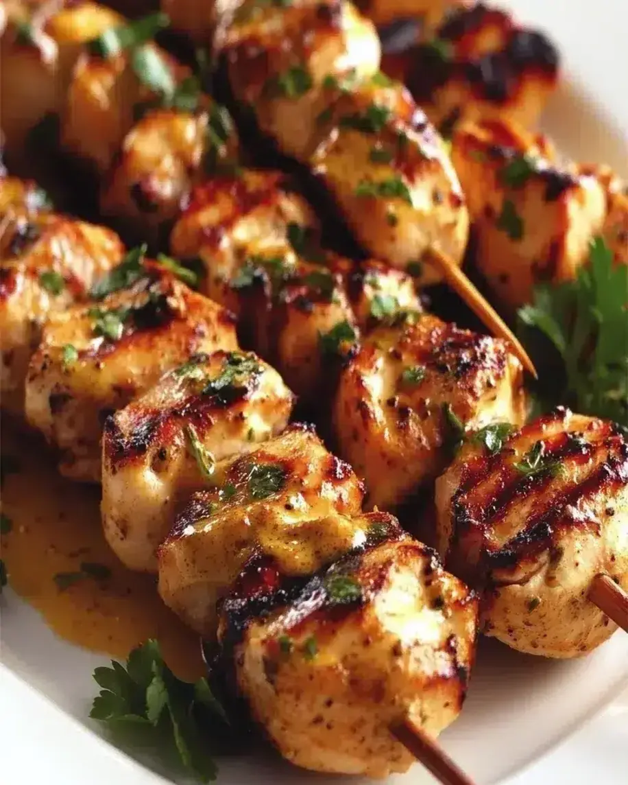 Brochettes de Poulet au Paprika et Moutarde Facile Ultra Savoureux