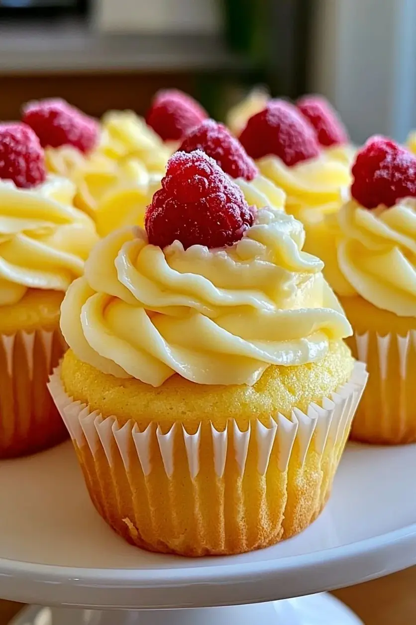 Raspberry Lemon Heaven Cupcakes