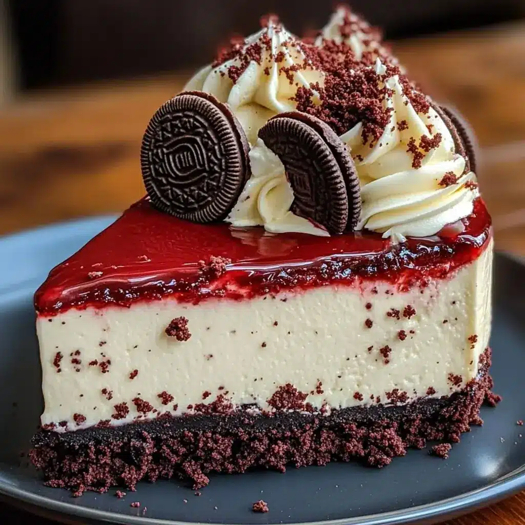Red Velvet Oreo Cheesecake