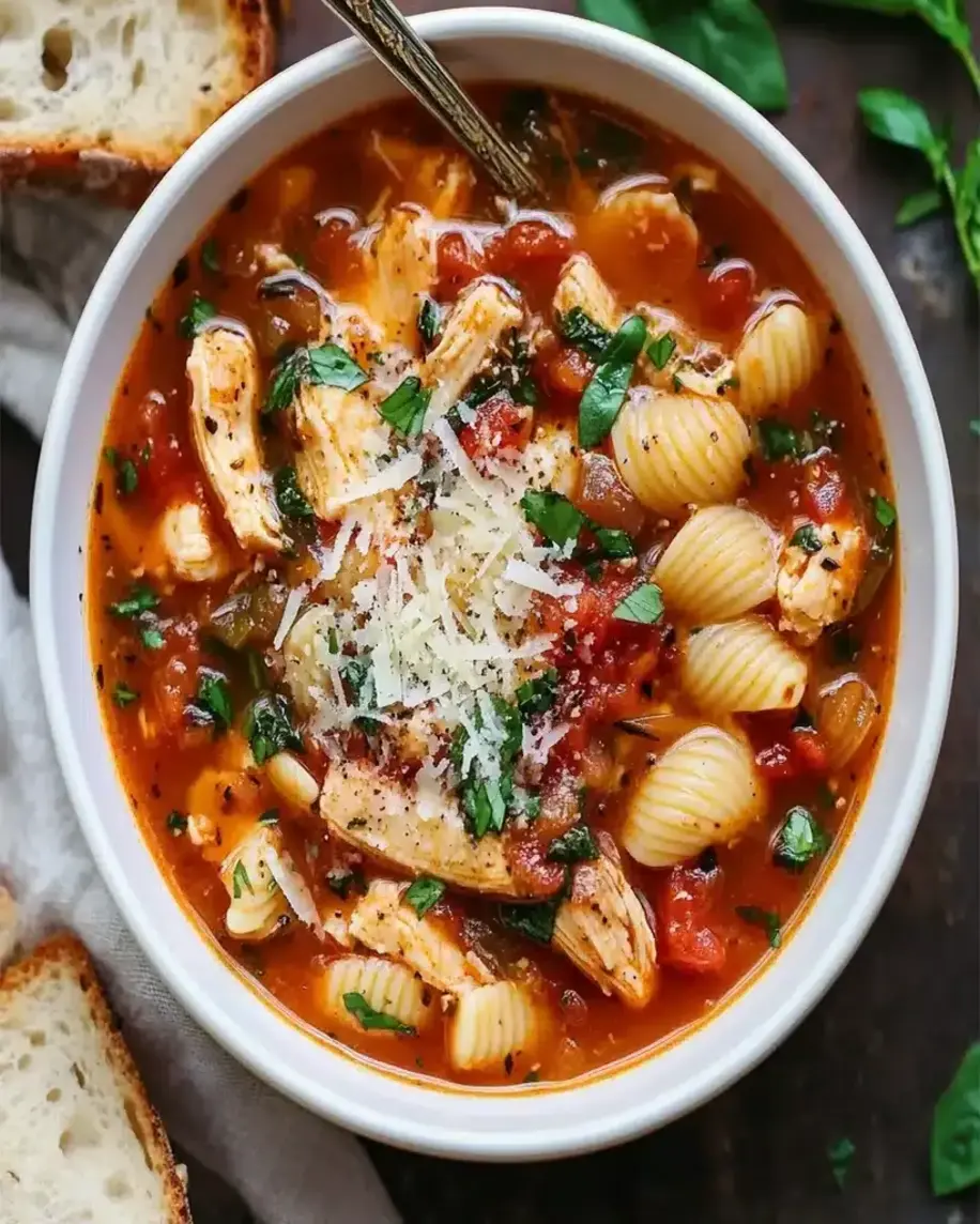 Chicken Parmesan Soup Recipe Ready in Just 20 Minutes