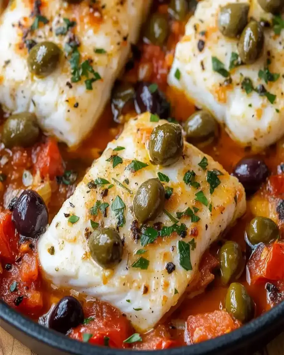 Bacalhau Provençal Receita Fácil com Tomates Alcaparras e Azeitonas