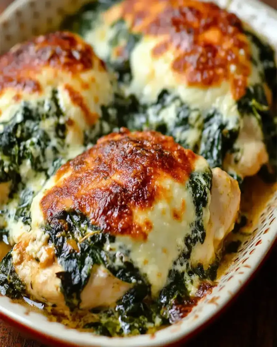 Ricotta Spinach Topped Chicken Easy Creamy Delicious