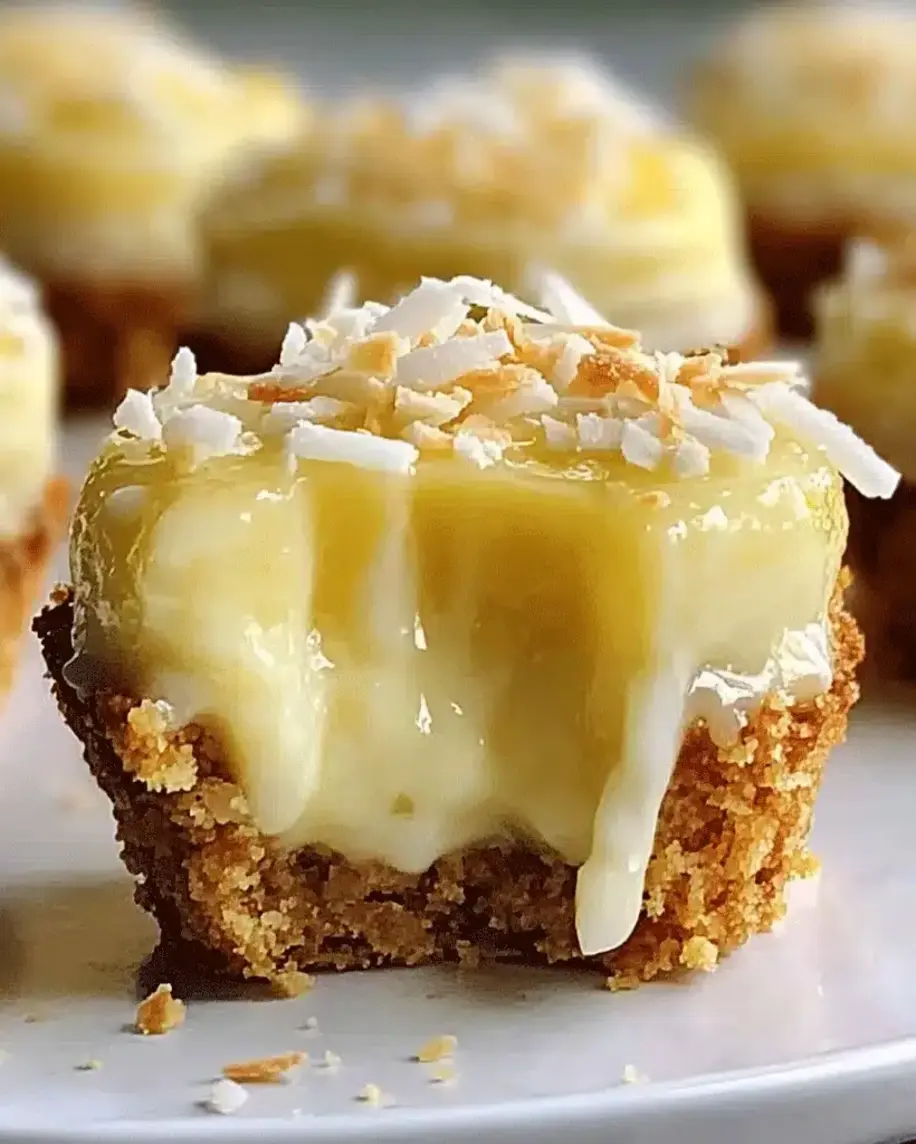 No Bake Lemon Coconut Mini Pies Easy Creamy Irresistible