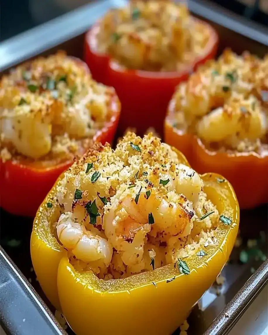 Crab Shrimp Stuffed Bell Peppers The Ultimate Seafood Delight