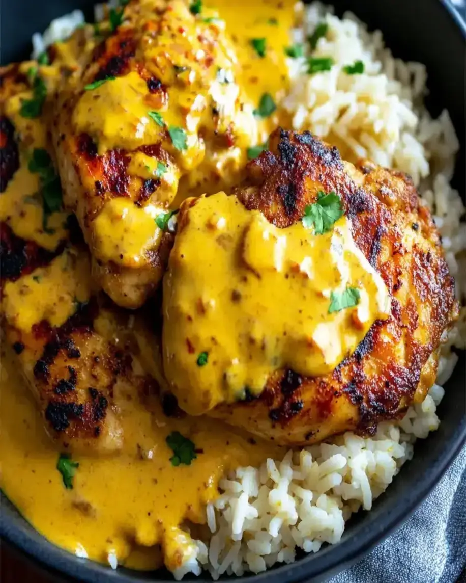 Creamy Peri Peri Chicken with Rice Spicy Creamy So Delicious