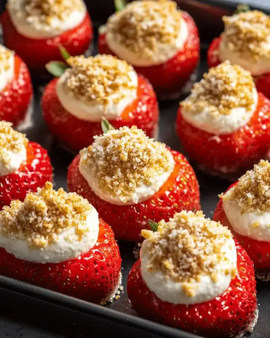 Cheesecake Deviled Strawberries The Ultimate Party Treat