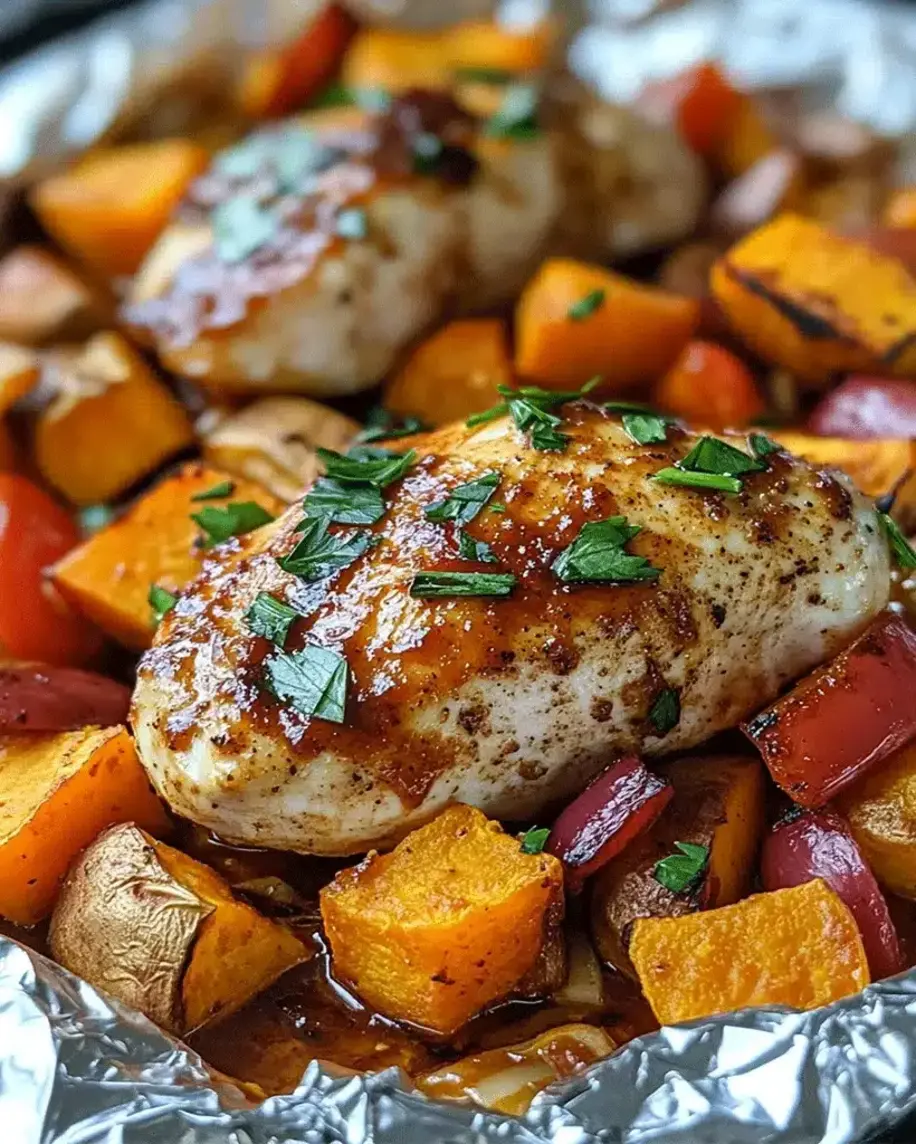 BBQ Chicken Sweet Potato Foil Packets The Easiest Dinner Ever